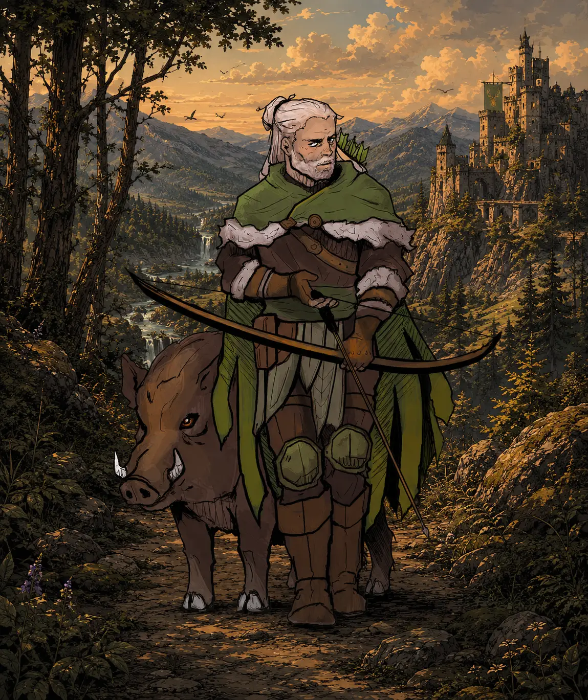 Hand-painted ranger miniature from the Broken Oath saga