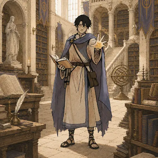 Leandros, a hero from the Medèrra Chronicles